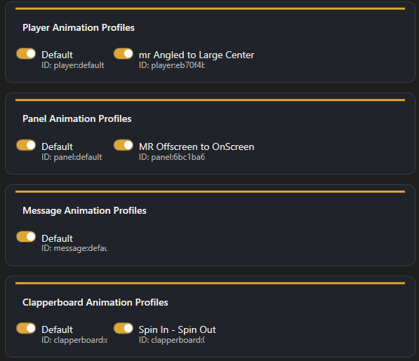 Screenshot for Import Animation Profiles