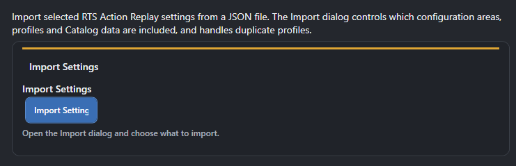 Documentation screenshot placeholder for Import Settings