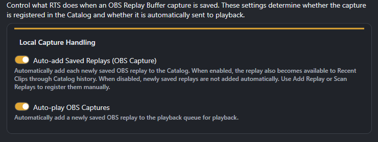 Screenshot for Local Capture Handling
