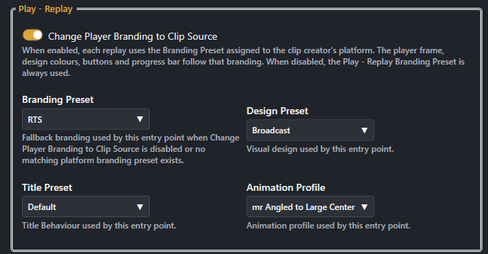 Screenshot for Use Source Platform Branding for playback